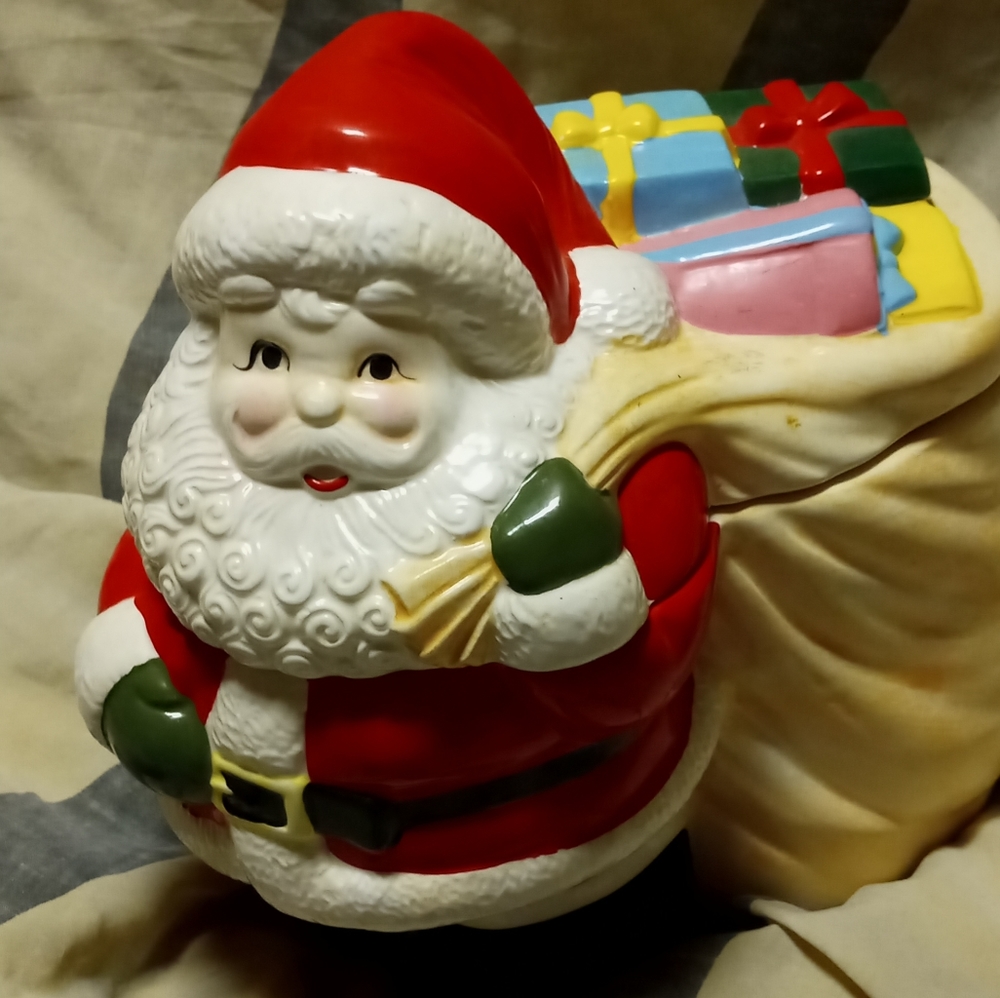 Vintage, Enesco, Santa cookie jar.